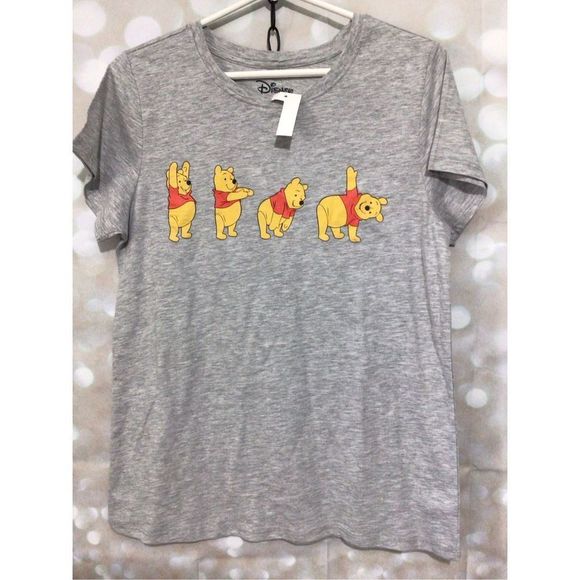 NWT Disney Tee “Winnie the Pooh” Tee Size Small Gray - Picture 7 of 14